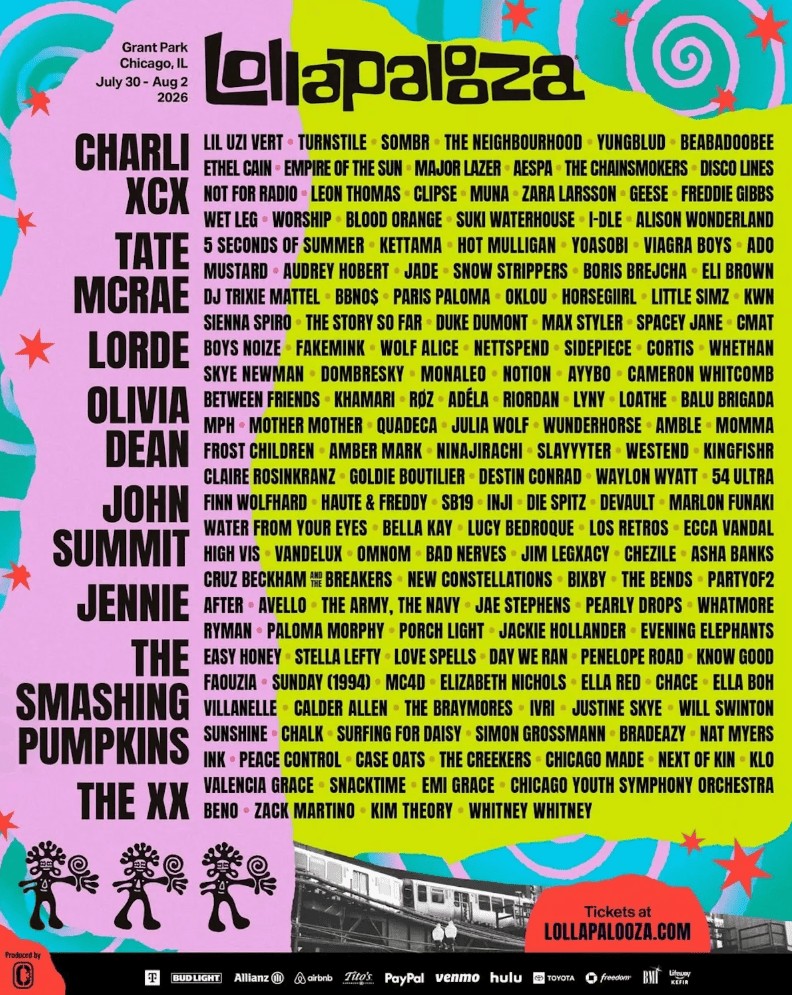 Cartel Lollapalooza 2026